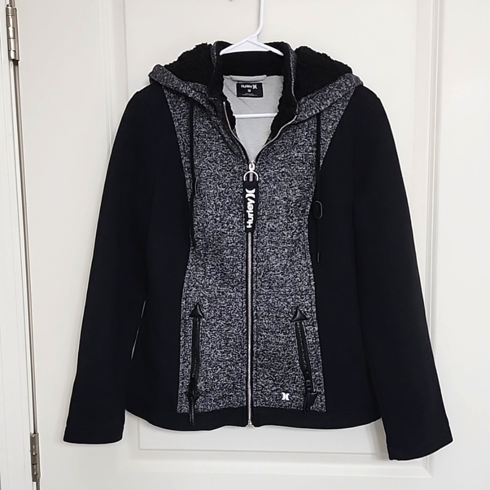 Women's, black, Hurley, winter coat.
